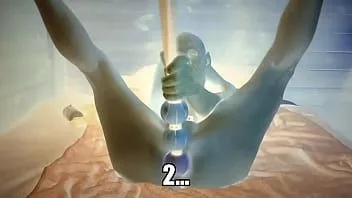 Oynat Fantezi kurgu mavi uzaylı avatar solo video dildo vurma ve cum shot ile uzun mastürbasyon seansı.